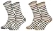 Produktbild 2 Paar Alpaka Socken Socks Wollsocken Damen Herren Geringelt atmungsaktive Kuschelsocken feinster Wolle 39 40 41 42