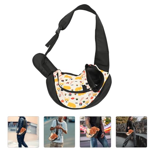 Bolsa de transporte para perros pequeños con tela Oxford resistente y correa ajustable para viaje 8