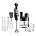 Braun MultiQuick 5 Pro MQ 55755 M, Batidora de Mano con Tecnología PowerBell Plus, Minipimer 25 Velocidades+Turbo, EasyClick Plus, Mini Procesador de Alimentos, Picadora SizeControl, 500ml Vaso, 1000W