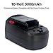 Biswaye 18-Volt Battery SB18C SB18A SB18B Compatible with Skil 18V Ni-Cd Cordless Tools 2810 2888 2887 2895 2897 2898 4570 5850 5995 7305 9350, 3.0Ah