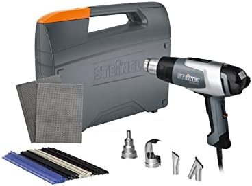 Steinel HL 2020 E Plastic Welding Kit - incl. Heat Gun with LCD-Display and Adjustable Temperature, hot air Gun Set for Shaping and Welding Plastics and PVC floorings