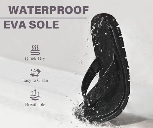 KuaiLu Comfortable Flip Flops for Women with Arch Support Summer Beach Walking Thong Sandals Slip On Indoor Outdoor3