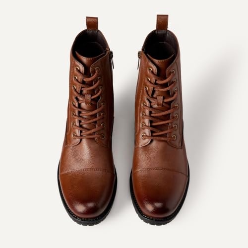 Image of Amazon Essentials Men's Cap Toe Lace Up Combat Boots