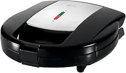 Sanduicheira Waffle Chrome, Preta, 110v, Oster