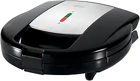 Sanduicheira Waffle Chrome, Preta, 110v, Oster
