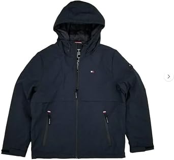 Tommy Hilfiger Mens Performance Winter Hooded Jacket Navy XXL