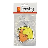 Trump Air Freshener by Freshy Factory - Orange Man Scent (6 Pack)