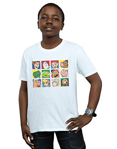 Disney Boys Toy Story Character Squares T-Shirt White 5-6 Years