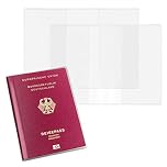 ANDSHUAI Pack of 2 Clear Passport Cover,Waterproof Passport Protector,Secure Fit Frosted PVC Holder Passport Sleeve,Anti Scratches Durable Dustproof Protection,Travel Essentials,131 * 188mm