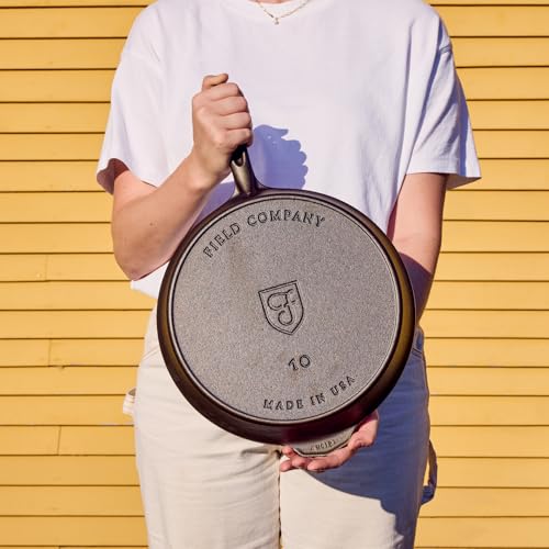Field Company 11.63-Inch Cast Iron Skillet – Pre-Seasoned Large Frying Pan for Searing, Baking & Everyday Cooking, Lighter & Easy to Handle, Smooth, Made in USA (No.10, 4+ Servings) view 7