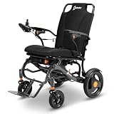 Aotedor Carbon Fiber Electric Wheelchair,30 Miles Dual Batteries,Foldable