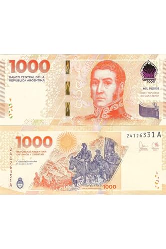 Argentinian 1000 Pesos Uncirculated Collectible Paper Money Banknote - Numismatic Item