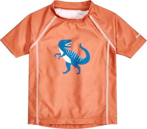 Playshoes Jungen Zweiteiler Rash-Guard-Set, Dino Orange, 98-104
