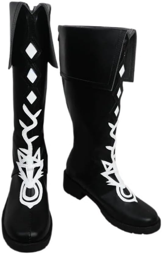 Lappland the Decadenza Cosplay Shoes for Game Arknights Black Boots Women Men Shoes Halloween