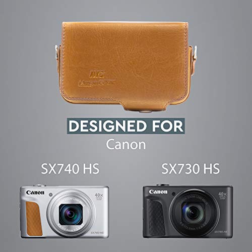 Funda de Cuero MegaGear para Canon PowerShot SX740 HS - Fernando Cortés