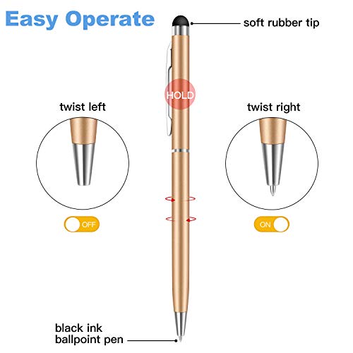 Stylus Pens for Touch Screens, StylusHome 10 Pack Universal 2 in 1 Capacitive Stylus Pen for iPad iPhone Tablets Samsung Galaxy All Universal Touch Screen Devices - Thumbnail 2