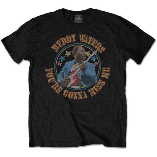 Muddy Waters Gonna Miss Me Official Tee T-Shirt Mens Unisex (Medium) Black