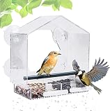 【Cómodo y Seguro】Nuestro gran comedero de aves está diseñado teniendo en cuenta la seguridad y la comodidad del ave. Tiene mucho espacio para diferentes tipos de aves. Las esquinas redondeadas no tienen bordes o puntos afilados.