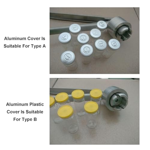 Máquina de sellado portátil para botellas de vidrio, crimpadora de acero inoxidable duradera para uso doméstico y de laboratorio