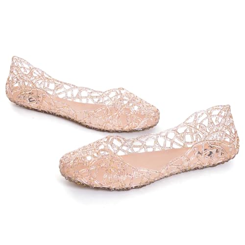 Image of Dear Time Women Flat Heel Summer Beach Jelly Shoes