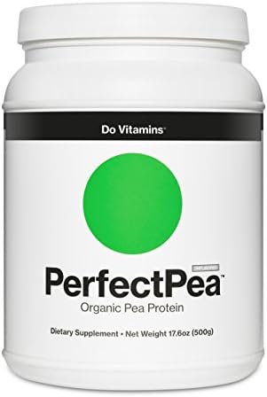Do Vitamins PerfectPea - Organic Pea Protein Powder - Healthy Plant Based Vegan Protein, 100% Made in North America - Certified Organic, Vegan and Non GMO (500g)