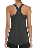 Gyabnw Camiseta Deportiva Mujer Sin Mangas Espalda Racer Top Fitness Transpirable Secado Rápido para Entrenamiento Gimnasio Running Yoga