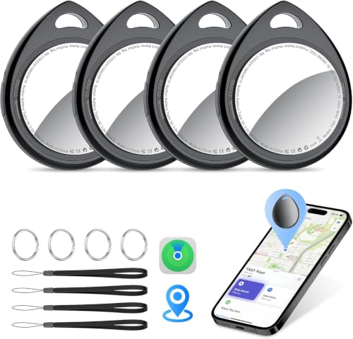 Image of Air Tracker Tags-4 Pack Work with Apple Find My (iOS Only) 100dB Sound