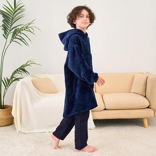 FZOSM Game Controller Wearable Blanket Hoodie for Boys Gamer Oversized Hoodie for Kids4