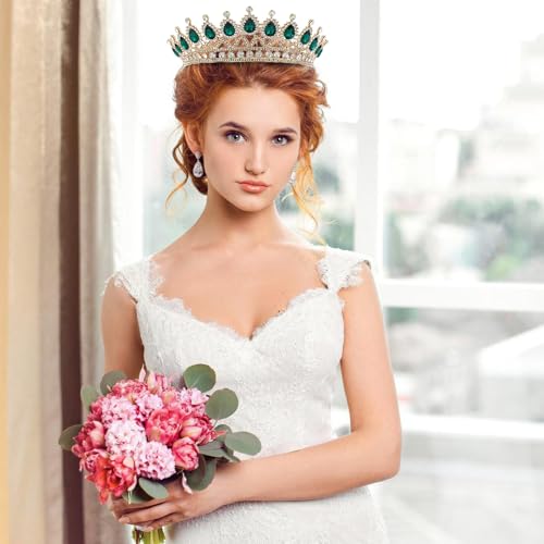 Tiara de novia y pendientes Hemobllo conjunto para regalo de bodas 4