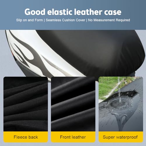 Funda de cojín para asiento motocicleta universal protector polvo 4