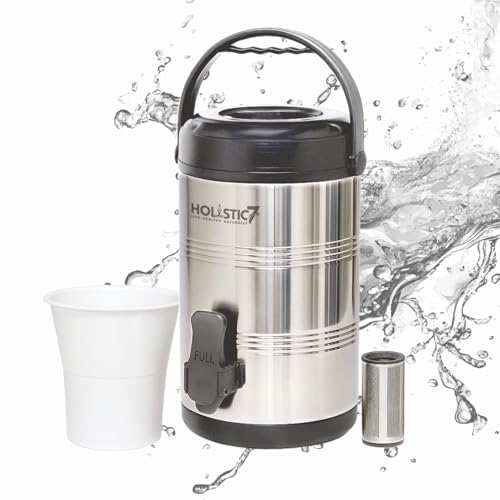 Instant Alkaliser Portable Stainless Steel Alkaline Water Making Device | Alkaliser Jug 2.5 Liters Convert RO Water to Alkaline 8000 Ltrs Capacity Approx.