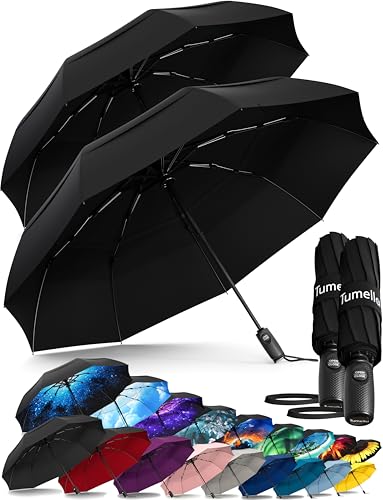 TUMELLA Strongest Windproof Travel Umbrella