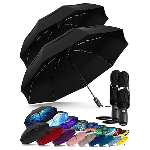 TUMELLA Portable Windproof Travel Umbrella