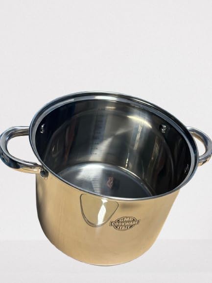 SPAGHETTIERA CON DOPPIO CESTELLO INCLUSO (TRIPLO FONDO A INDUZIONE) Tutto In ACCIAIO INOX Diametro 22cm Capacità 6 lt MADE IN ITALY