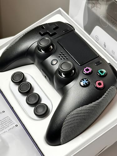 Hepu Premium Kablosuz Bluetooth Bilgisayar Oyun Kolu - PS4 Slim, PS4 Pro ve PC Uyumlu, Titreşimli Ergonomik Gamepad, Joystick PS4 Kol, Pc Oyun Kolu (Videolu Ürün) - Görsel 1