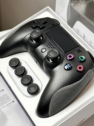 Hepu Premium Kablosuz Bluetooth Bilgisayar Oyun Kolu - PS4 Slim, PS4 Pro ve PC Uyumlu, Titreşimli Ergonomik Gamepad, Joystick PS4 Kol, Pc Oyun Kolu (Videolu Ürün)