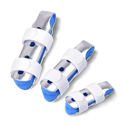 Sopito Fingerschiene 3 Stücke Fingerlinge Fingerschutz Stacksche Schiene Mittelfinger Fingerschiene kleiner finger für Ruhigstellung Gebrochene Finger Arthritis Knuckle