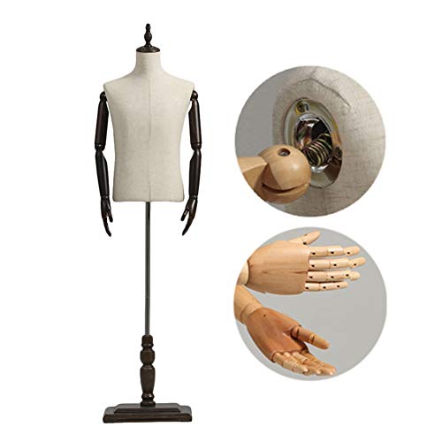 YUEWANG Ajustable Maniquí Masculino Desmontable Maniquíes De Costura Maniqui Dibujo Marco Modelo Medio Cuerpo Prop Tienda De Ropa Ropa De Hombre Escaparate (Color : C, Size : Medium)