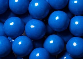 Bayside Candy 1" Large Gumballs - Colored Gumball Collection - Gumball Machine - Shimmer and Solid Colors Blue Gumballs 1" Large, 1LB