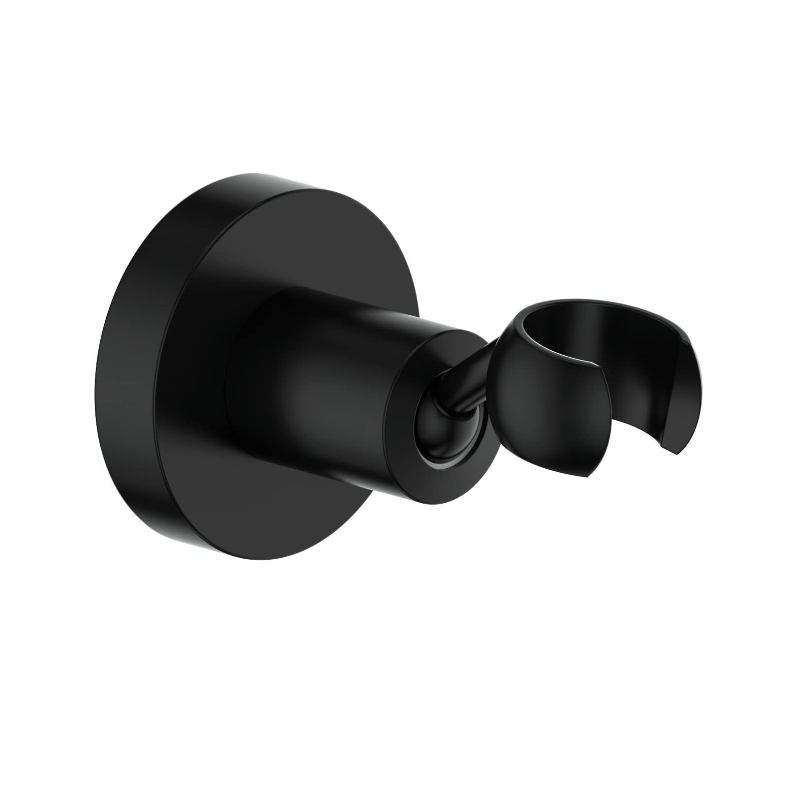 KANARYALL BRASS Handheld Shower Bracket Hand Held Shower (Round, Matte Black)