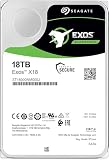 Dysk twardy Seagate EXOS X18 18TB ST18000NM000J do serwera wewnętrznego, 3,5 cala, SATA 6 GB/s, 7200 obr./min, 256 MB, dostępny 24 godziny na dobę, 7 dni w tygodniu (odnowiony)