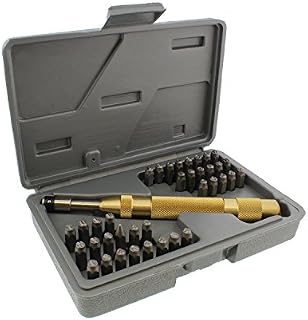 DCT Metal Stamping 37pc Tool Kit – Alphabet, Number, Symbol Stamps and Brass