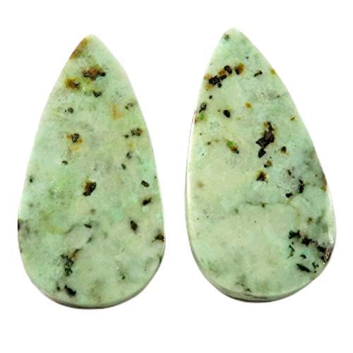 Cabochons en turquoise brésilienne naturelle 31,6 ct pour joaillerie haut de gamme