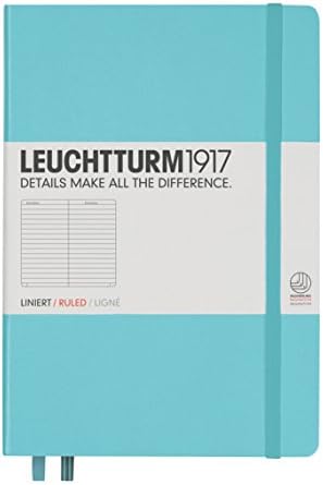 LEUCHTTURM1917 Notebook Medium A5, Hardcover, 251 numbered pages (Black, dotted)