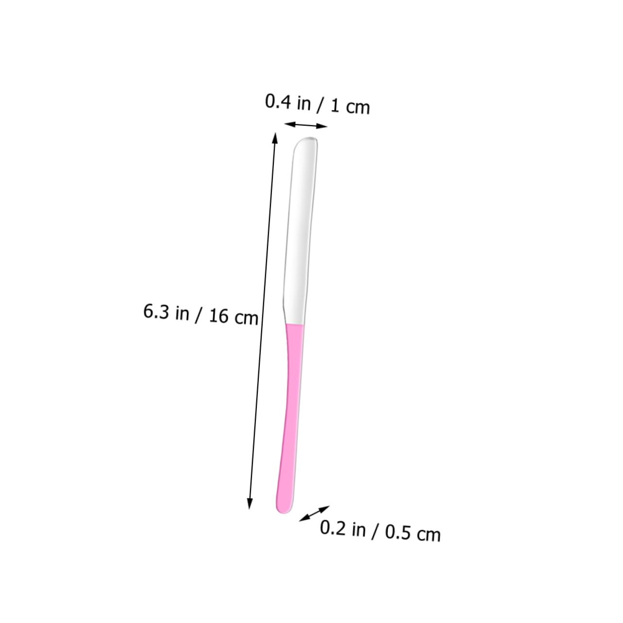 PLAFOPE Stainless Steel Makeup Spatula for Mixing Foundation and Cosmetics Long Handle Cosmetic Spatula Tool for Nail Art and Pigments Durable and Easy to Clean Makeup Mixer