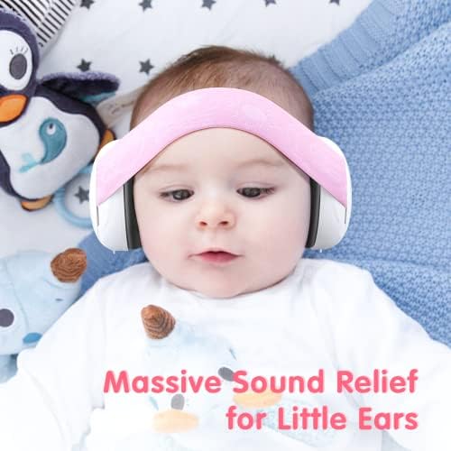 Tykovon Baby Ear Defenders, Infant Hearing Protection, Toddlers Earmuffs, Noise Cancelling to Prevent Hearing Damage & Improve Sleep