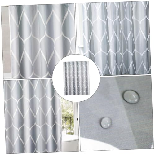 Rideau de bain imperméable en polyester chic Ipetboom pour douche moderne - 3