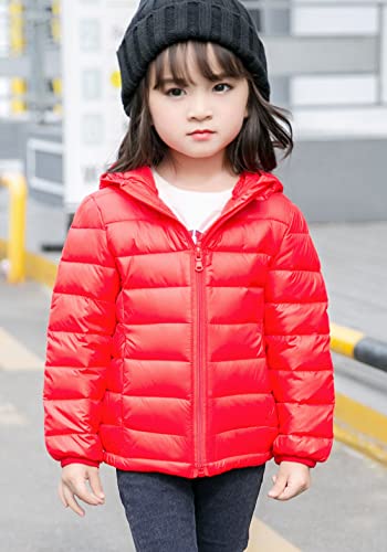Happy Cherry Winter Coats for Kids with Hoods Baby Boys Girls Lightweight Packable Puffer Jacket2