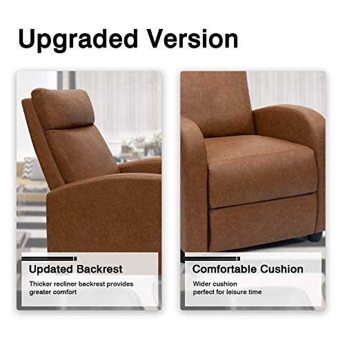 image for Homall Recliner Chair Padded Seat PU Leather for Living Room Single So