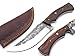 WARIVO KNIFE 1095 High Carbon Steel Bushcraft Knife Full Tang Hunting Knife with Leather Sheath Handmade 11 Inches Fixed Blade knife Along with Rosewood Handle